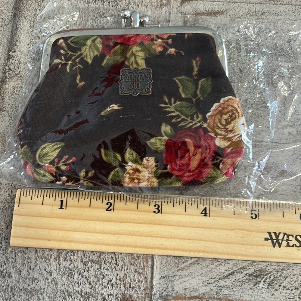 Vintage Coin Purse (floral brown) - Picture 6 of 7